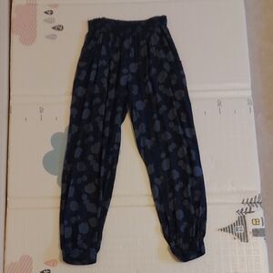 American Eagle Blue Floral Patterned Harem Pants
